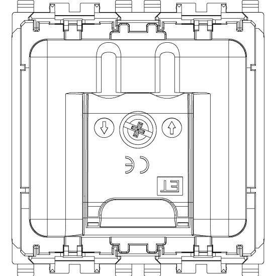 Vimar EIKON TV-FM-SAT Coaxial Socket Outlet, Single Connection, 3 Outputs, 5-2400 MHz, 1 dB, 2 Modules — Quality Boat Parts