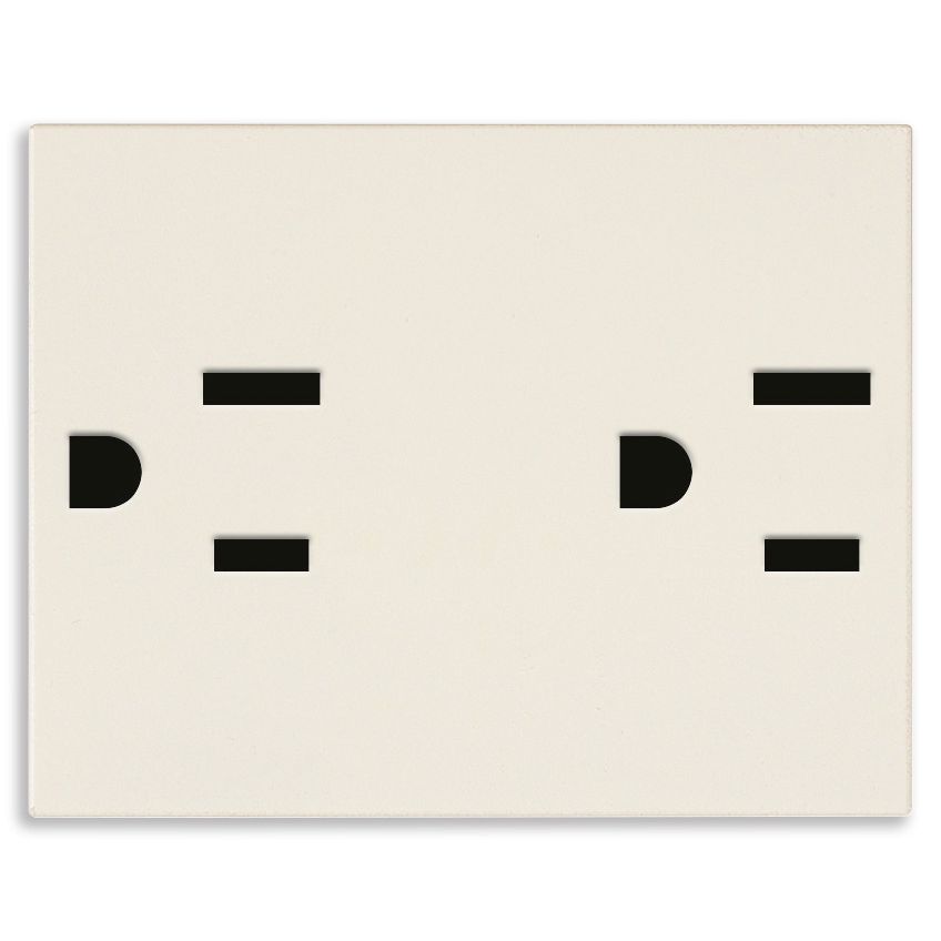 Vimar LINEA Two 2P+E USA SICURY Outlet, 15A, 127V, 3-Module, Flush-Mounted — Quality Boat Parts