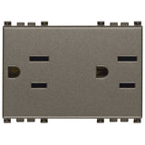 Vimar ARKÉ Double 2P+E USA+SASO SICURY Socket Outlet, 15A, 127V, IP20, Flush-Mount, 3-Module — Quality Boat Parts