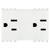 Vimar ARKÉ Double 2P+E USA+SASO SICURY Socket Outlet, 15A, 127V, IP20, Flush-Mount, 3-Module — Quality Boat Parts