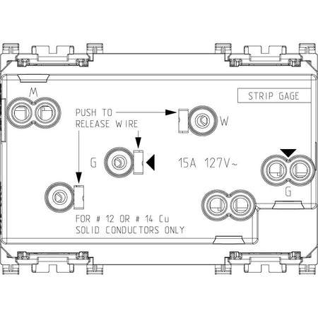 Vimar ARKÉ Double 2P+E USA+SASO SICURY Socket Outlet, 15A, 127V, IP20, Flush-Mount, 3-Module — Quality Boat Parts