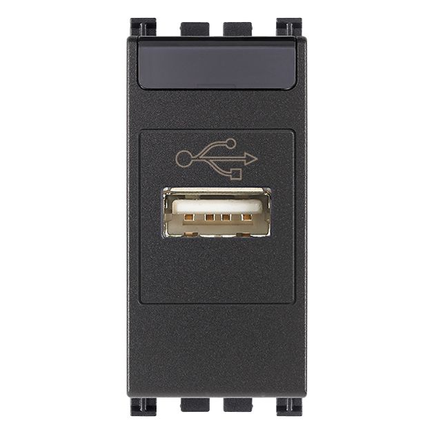 Vimar ARKÉ USB Outlet, 1 Module, IP20, Flush Mount, Screw Terminals — Quality Boat Parts