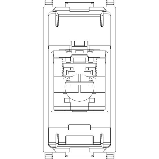 Vimar Plana Series RJ45 Cat5e Panduit Outlet, T568A/B, 8 Contacts — Quality Boat Parts