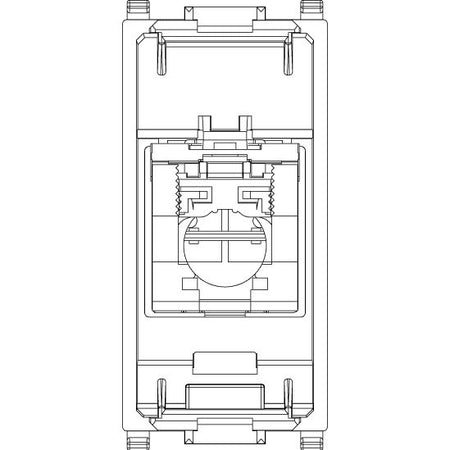 Vimar Plana Series RJ45 Cat5e Panduit Outlet, T568A/B, 8 Contacts — Quality Boat Parts