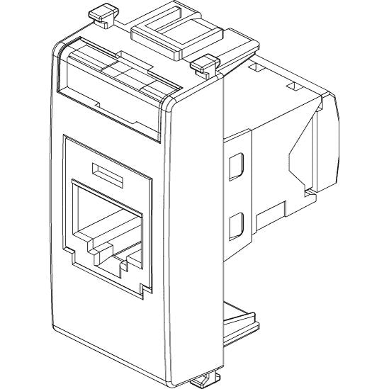 Vimar Plana Series RJ45 Cat5e Panduit Outlet, T568A/B, 8 Contacts — Quality Boat Parts