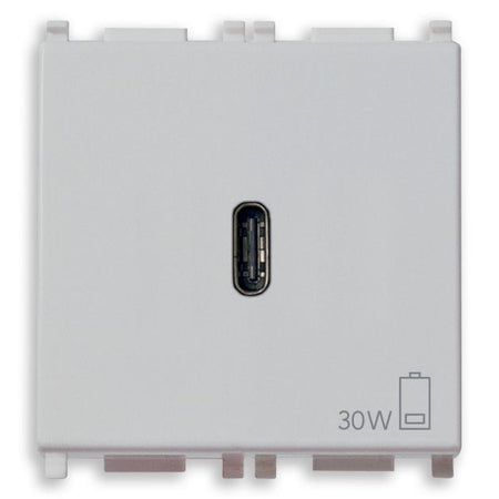 Vimar Plana 2-Module USB-C Supply Unit, Power Delivery, 120-240V — Quality Boat Parts