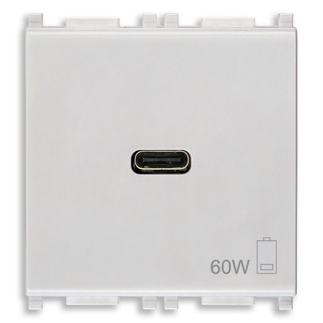 Vimar Plana 2-Module USB-C Supply Unit, Power Delivery, 120-240V — Quality Boat Parts