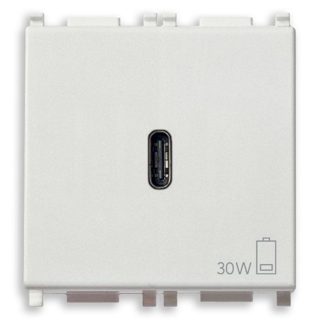 Vimar Plana 2-Module USB-C Supply Unit, Power Delivery, 120-240V — Quality Boat Parts