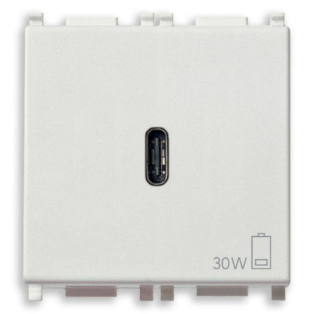 Vimar Plana 2-Module USB-C Supply Unit, Power Delivery, 120-240V — Quality Boat Parts