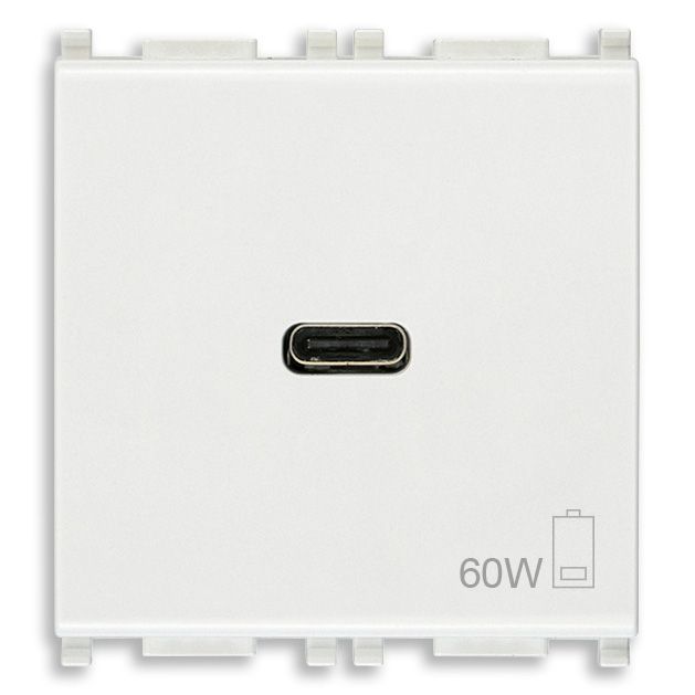 Vimar Plana 2-Module USB-C Supply Unit, Power Delivery, 120-240V — Quality Boat Parts