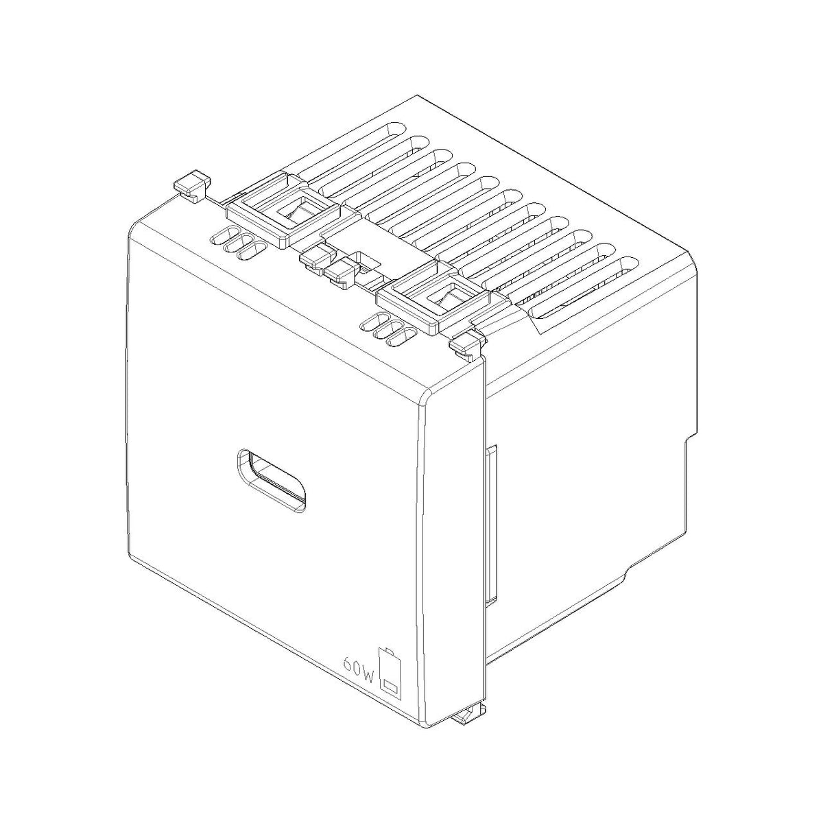Vimar Plana 2-Module USB-C Supply Unit, Power Delivery, 120-240V — Quality Boat Parts