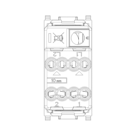 Vimar Plana 2P 1-Way Switch, 16AX, 250V, Lightable — Quality Boat Parts
