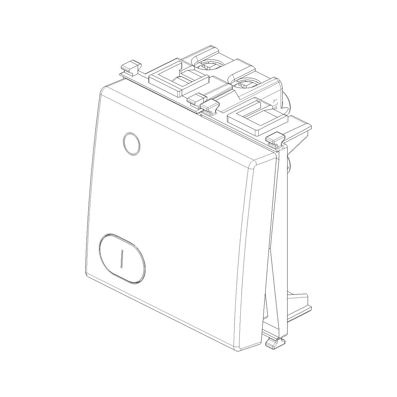Vimar Plana 2P 1-Way Switch, 16AX, 250V, Lightable — Quality Boat Parts