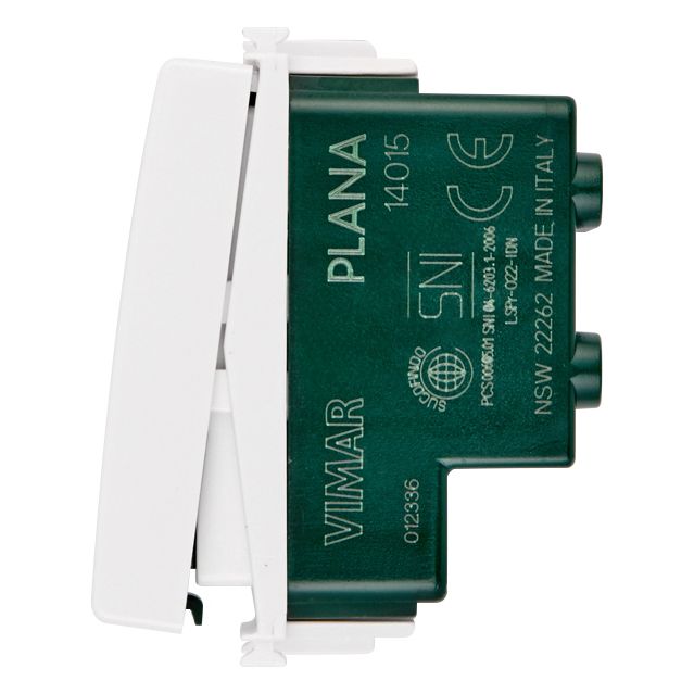 Vimar Plana 2P 1-Way Switch, 16AX, 250V, Lightable — Quality Boat Parts