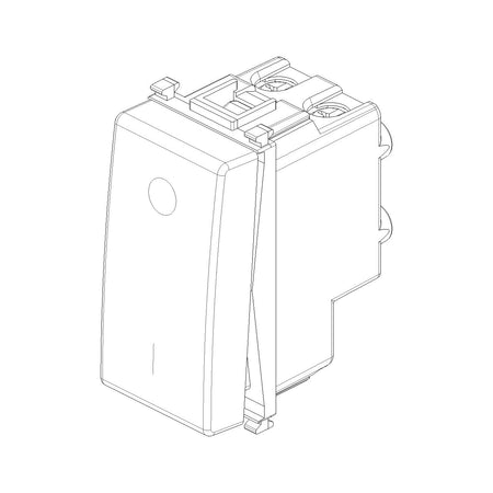 Vimar Plana 2P 1-Way Switch, 16AX, 250V, Lightable — Quality Boat Parts