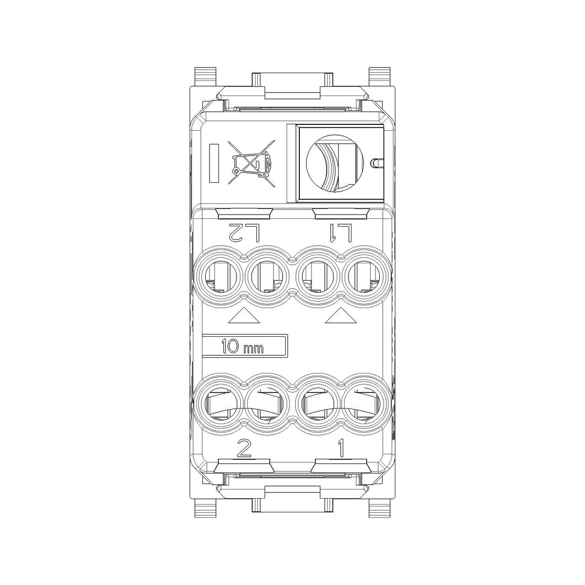 Vimar Plana 2P 1-Way Switch, 16AX, 250V, Lightable — Quality Boat Parts