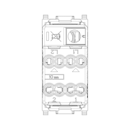 Vimar Plana 2P 1-Way Switch, 16AX, 250V, Lightable — Quality Boat Parts