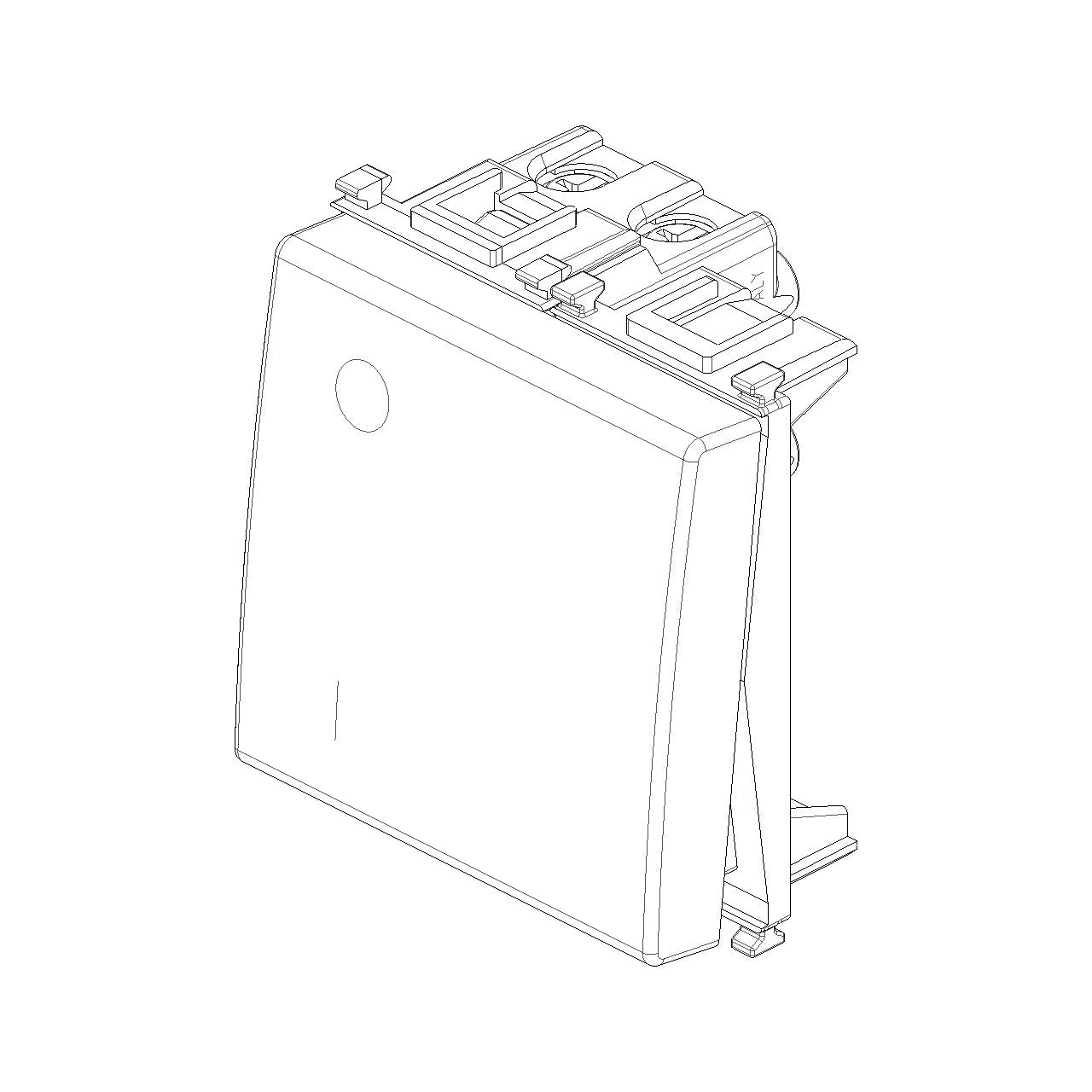 Vimar Plana 2P 1-Way Switch, 16AX, 250V, Lightable — Quality Boat Parts