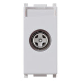 Vimar Plana TV-RD-SAT Coaxial Socket Outlet, 5-2400 MHz, Male Connector, Snap Mounting — Quality Boat Parts