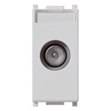 Vimar Plana TV-RD-SAT Coaxial Socket Outlet, 5-2400 MHz, Male Connector, Snap Mounting — Quality Boat Parts