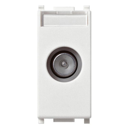 Vimar Plana TV-RD-SAT Coaxial Socket Outlet, 5-2400 MHz, Male Connector, Snap Mounting — Quality Boat Parts