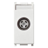 Vimar Plana TV-RD-SAT Coaxial Socket Outlet, 5-2400 MHz, Male Connector, Snap Mounting — Quality Boat Parts