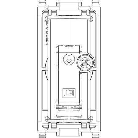 Vimar Plana TV-RD-SAT Coaxial Socket Outlet, 5-2400 MHz, Male Connector, Snap Mounting — Quality Boat Parts