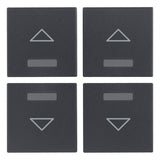 Vimar Eikon Four Spare 1-Module Interchangeable Half-Button Caps, KNX, IP40 — Quality Boat Parts