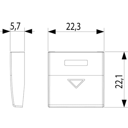 Vimar Eikon Four Spare 1-Module Interchangeable Half-Button Caps, KNX, IP40 — Quality Boat Parts