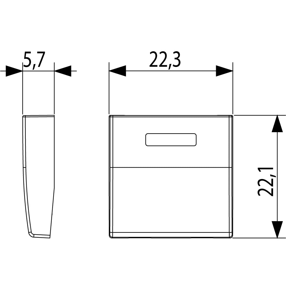 Vimar Eikon Four Spare 1-Module Interchangeable Half-Button Caps, KNX, IP40 — Quality Boat Parts