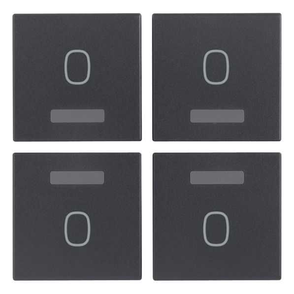 Vimar EIKON Four Interchangeable Half-Buttons, 1 Module, IP40, Clamp Mounting, Halogen-Free Thermoplastic — Quality Boat Parts