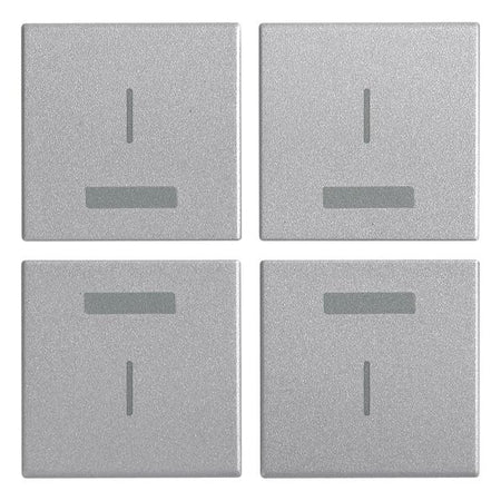 Vimar EIKON Four Interchangeable Half-Buttons, 1 Module, IP40, Clamp Mounting, Halogen-Free Thermoplastic — Quality Boat Parts
