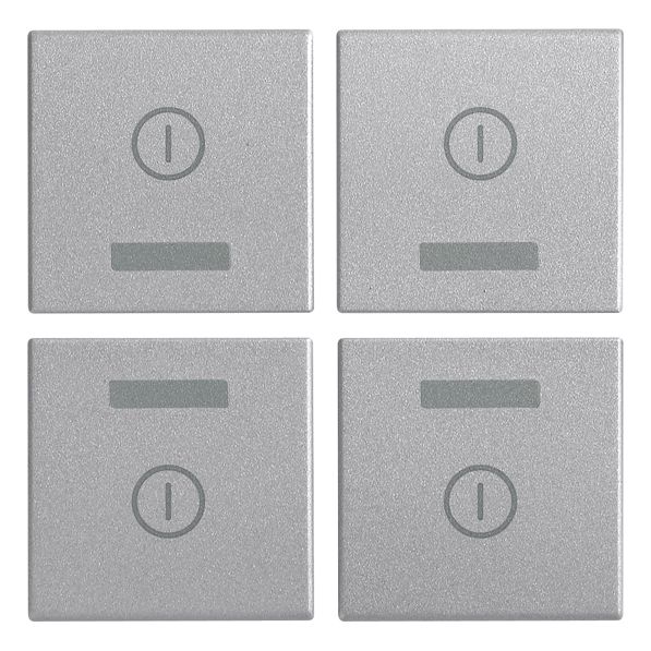 Vimar EIKON Four Interchangeable Half-Buttons, 1 Module, IP40, Clamp Mounting, Halogen-Free Thermoplastic — Quality Boat Parts