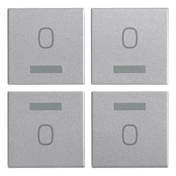 Vimar EIKON Four Interchangeable Half-Buttons, 1 Module, IP40, Clamp Mounting, Halogen-Free Thermoplastic — Quality Boat Parts