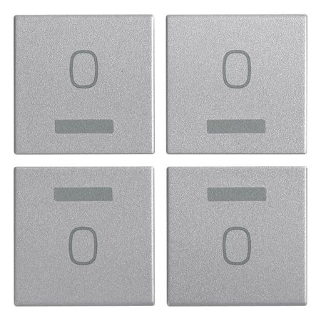 Vimar EIKON Four Interchangeable Half-Buttons, 1 Module, IP40, Clamp Mounting, Halogen-Free Thermoplastic — Quality Boat Parts