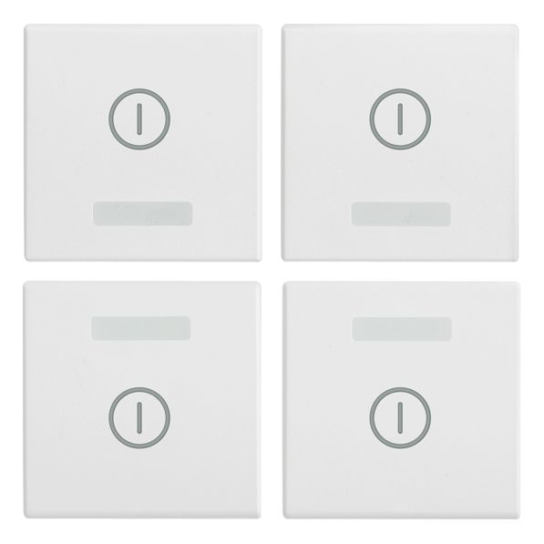 Vimar EIKON Four Interchangeable Half-Buttons, 1 Module, IP40, Clamp Mounting, Halogen-Free Thermoplastic — Quality Boat Parts
