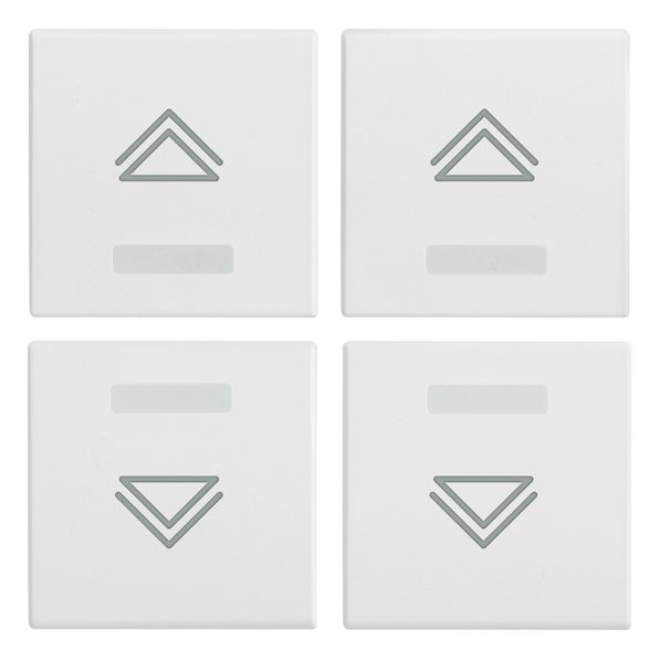 Vimar EIKON Four Interchangeable Half-Buttons, 1 Module, IP40, Clamp Mounting, Halogen-Free Thermoplastic — Quality Boat Parts