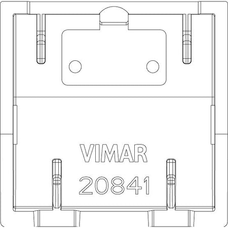Vimar EIKON Four Interchangeable Half-Buttons, 1 Module, IP40, Clamp Mounting, Halogen-Free Thermoplastic — Quality Boat Parts