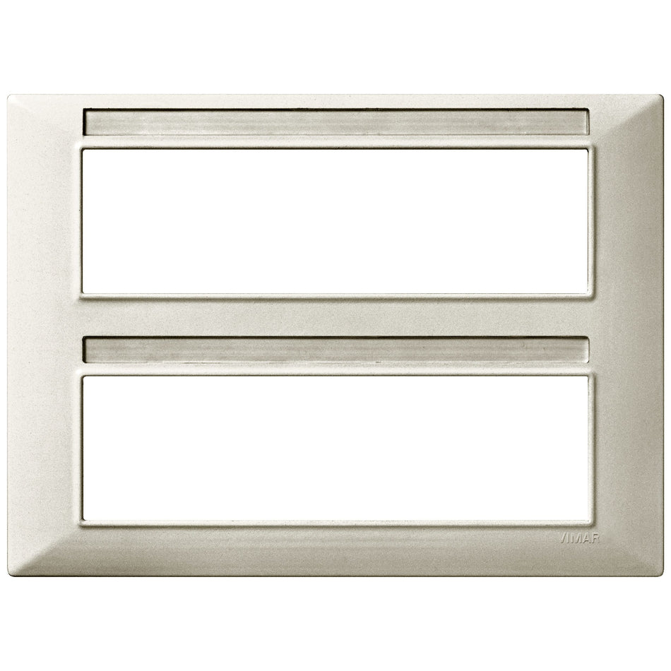Vimar Plana 14-Module (7+7) Cover Plate, Technopolymer, Halogen-Free — Quality Boat Parts