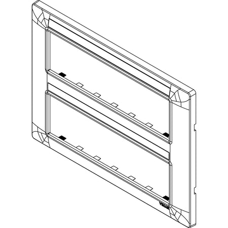 Vimar Plana 14-Module (7+7) Cover Plate, Technopolymer, Halogen-Free — Quality Boat Parts