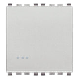 Vimar Eikon 1P 2-Way Switch, 20AX, 250V, Optional LED Lighting, IP40 — Quality Boat Parts