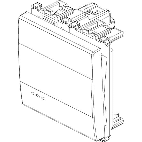 Vimar Eikon 1P 2-Way Switch, 20AX, 250V, Optional LED Lighting, IP40 — Quality Boat Parts