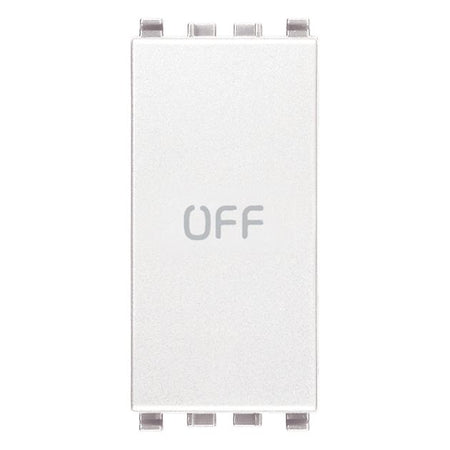 Vimar Eikon 1P NO+NC Push Button, 10A, 250V, IP40, Flush-Mount — Quality Boat Parts