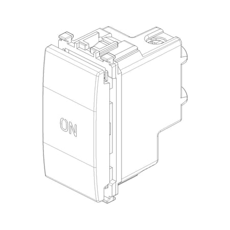 Vimar Eikon 1P NO+NC Push Button, 10A, 250V, IP40, Flush-Mount — Quality Boat Parts