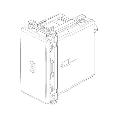 Vimar ARKÉ Axial 1P 10AX 2-Way Switch, 250V, IP40, Lightable — Quality Boat Parts