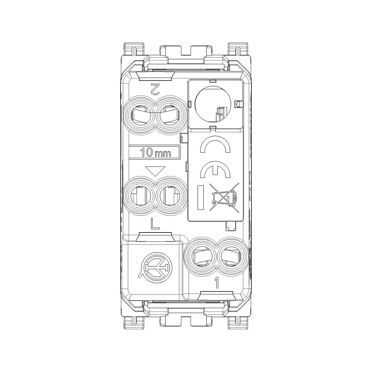 Vimar ARKÉ Axial 1P 10AX 2-Way Switch, 250V, IP40, Lightable — Quality Boat Parts