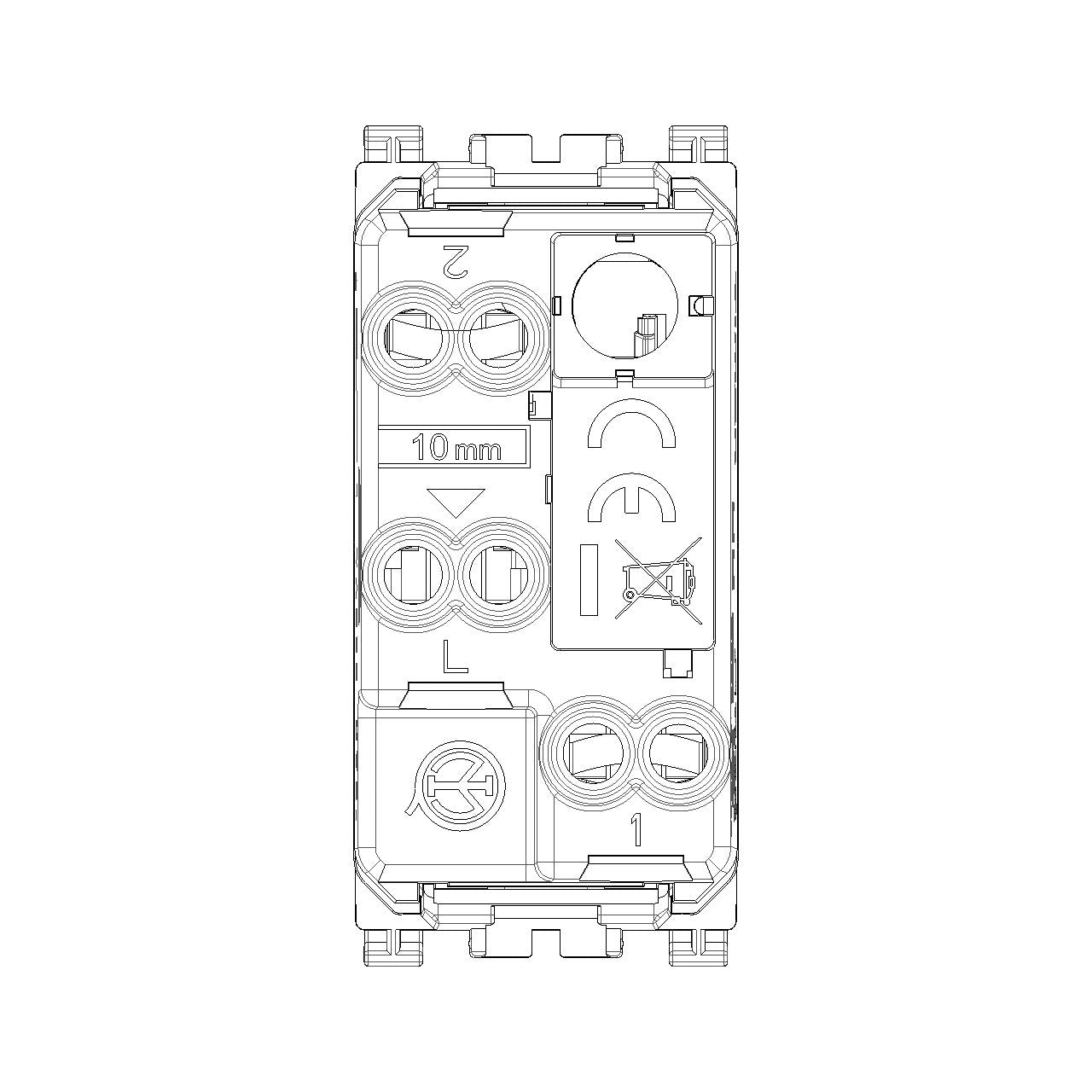Vimar ARKÉ Axial 1P 10AX 2-Way Switch, 250V, IP40, Lightable — Quality Boat Parts