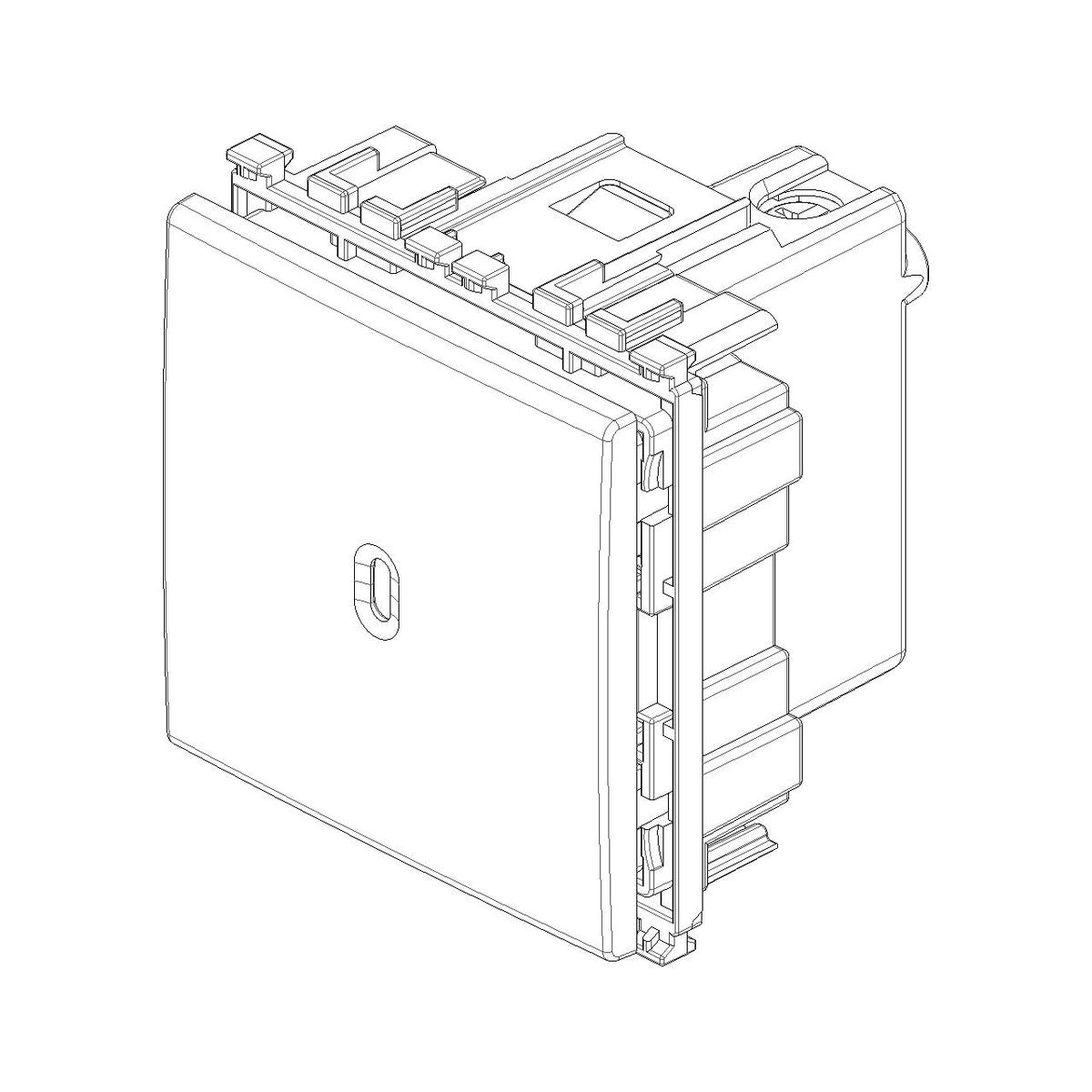 Vimar ARKÉ Axial 1P 10AX 2-Way Switch, 250V, IP40, Lightable — Quality Boat Parts
