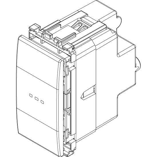Vimar Eikon Axial 1P NO Push Button, 10A, 250V, Lightable, IP40 — Quality Boat Parts