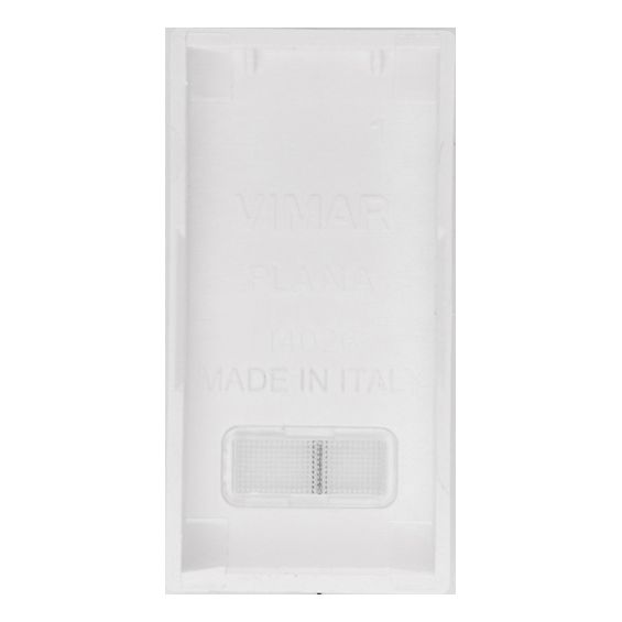 Vimar Plana 1-Module Interchangeable Button, Lightable Diffuser, IP40, Halogen-Free — Quality Boat Parts